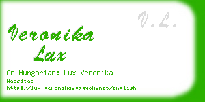 veronika lux business card